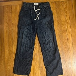 Free People | Rockwell slouch jeans cotton/hemp dark denim